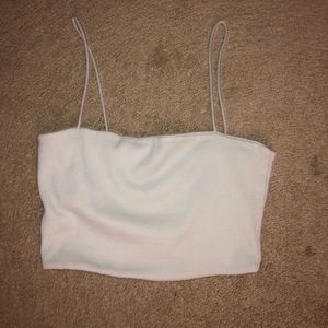 white crop top